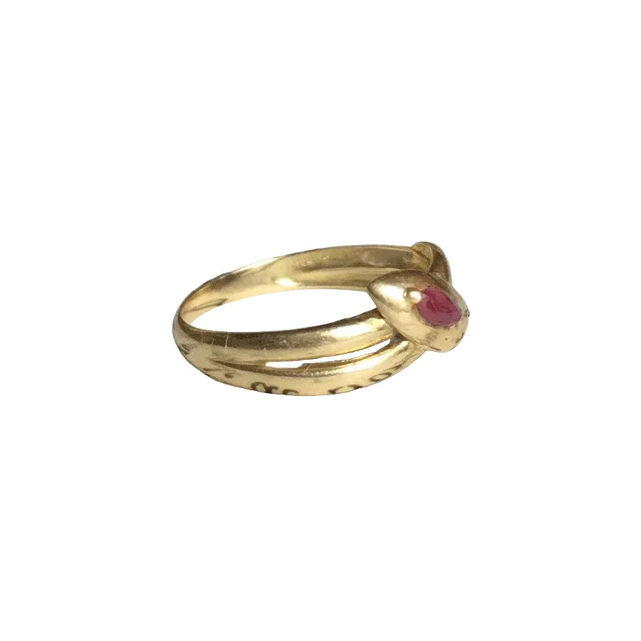 Yellow gold and ruby ring - Image 8