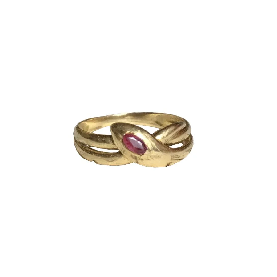 Yellow gold and ruby ring - Image 9