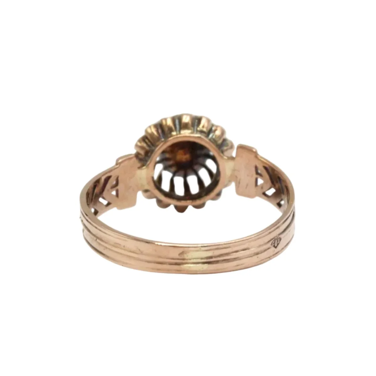 Rose gold 750 rose cut diamond Ring - Image 10