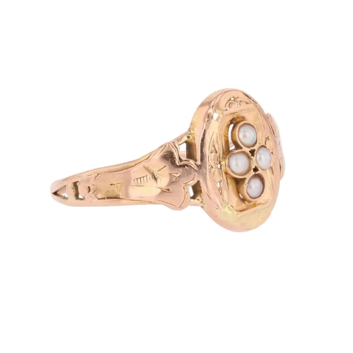 Rose gold and Pearl Ring - Image 5