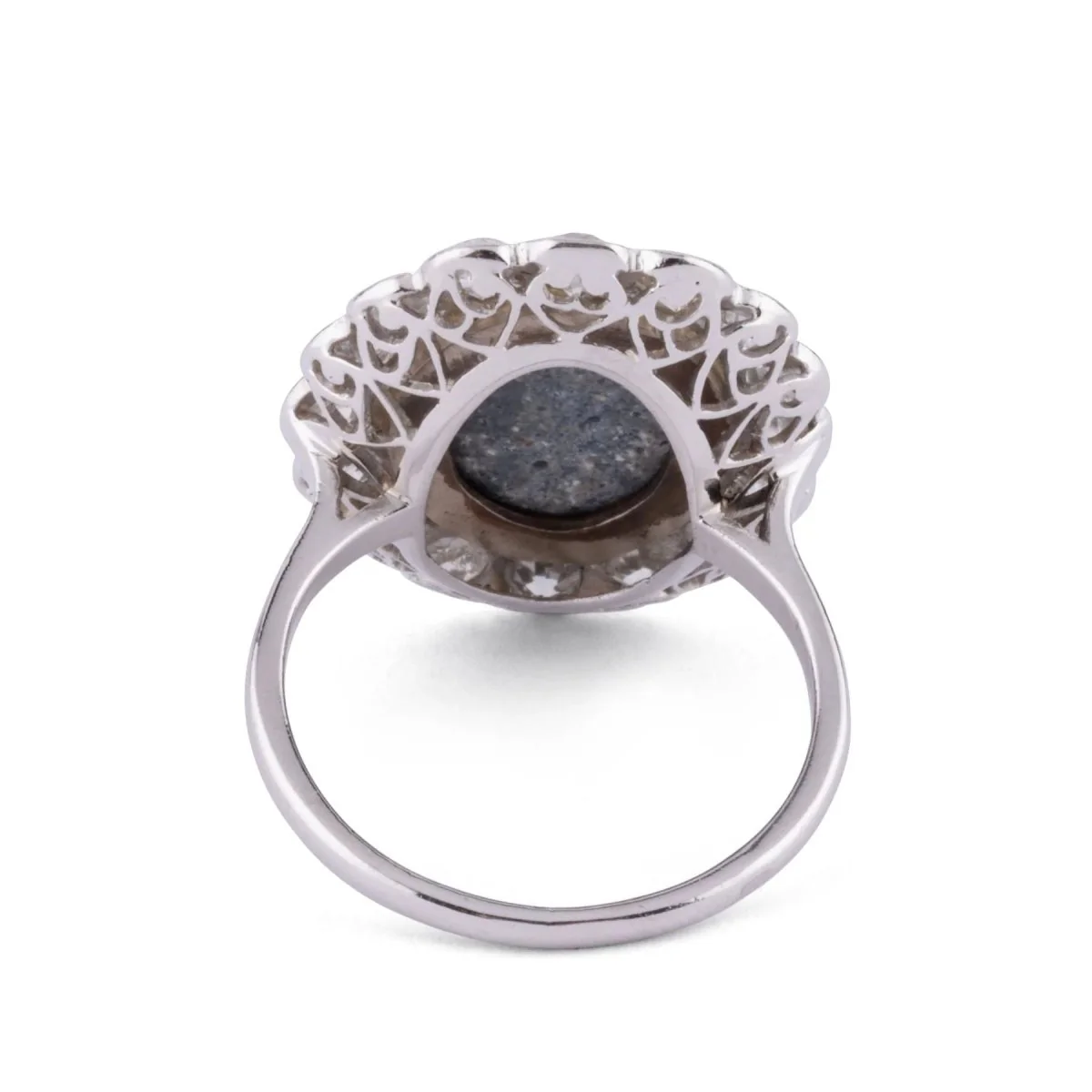 Platinum diamond and opal ring - Image 4