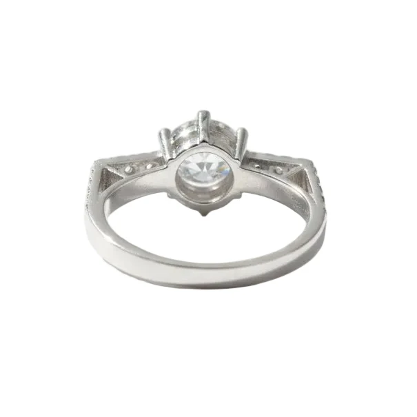 Platinum and Diamond Solitaire Ring - Image 9