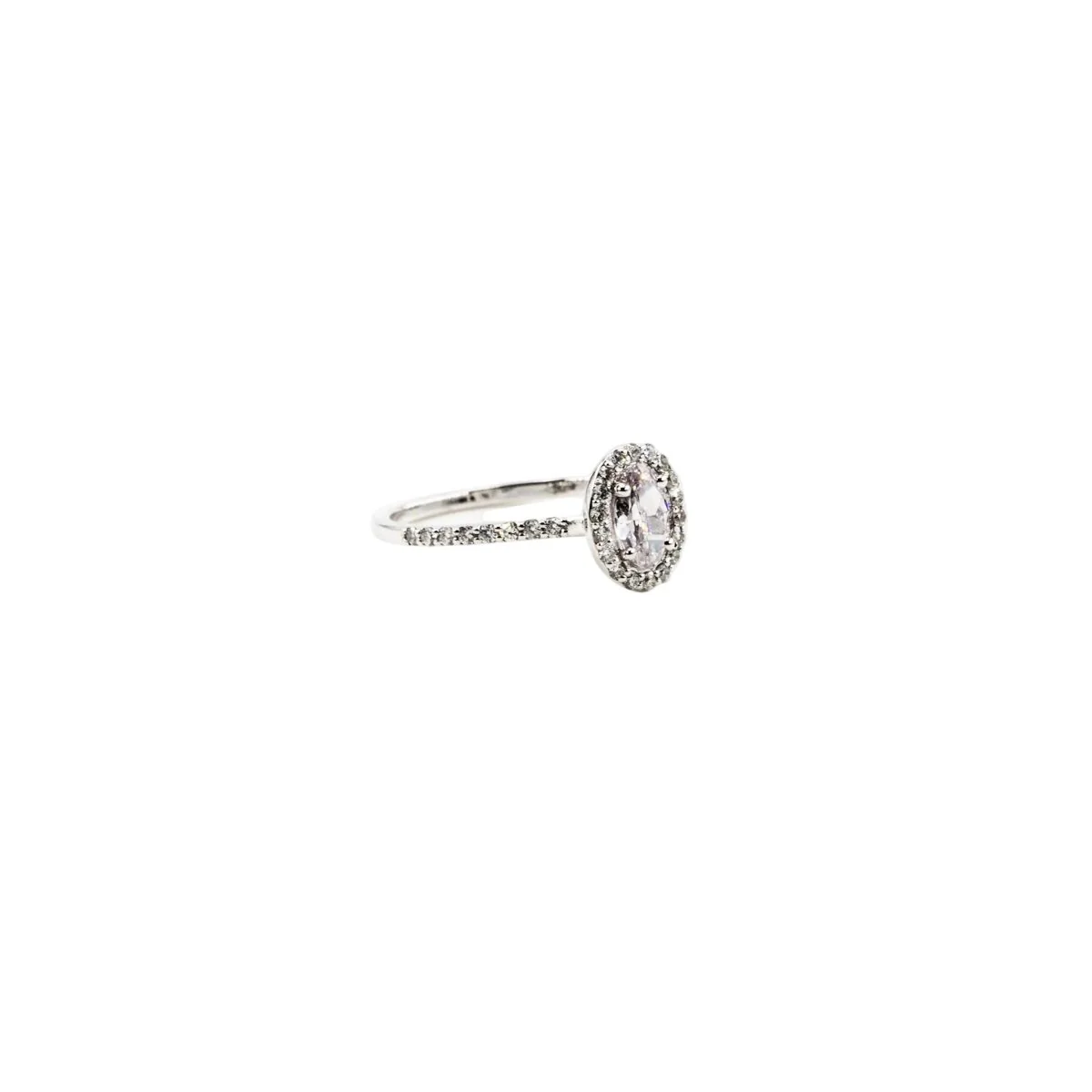 Entourage Ring in white gold, fancy light purplish pink diamonds and diamonds - Image 3