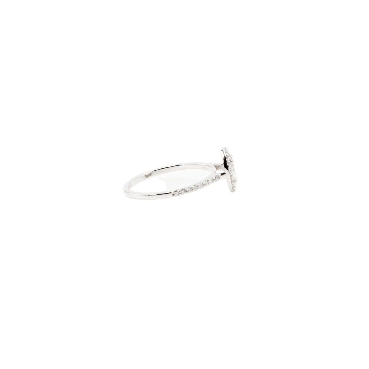 Entourage Ring in white gold, fancy light purplish pink diamonds and diamonds - Image 4