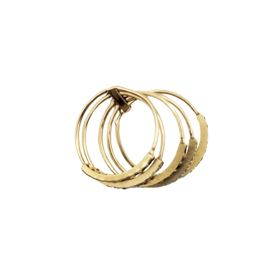 Ring Rings in yellow gold, pearls and colored stones - Image 2