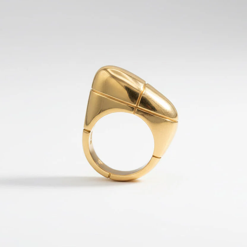 FRED Bangle Ring in white gold and yellow gold - Image 5