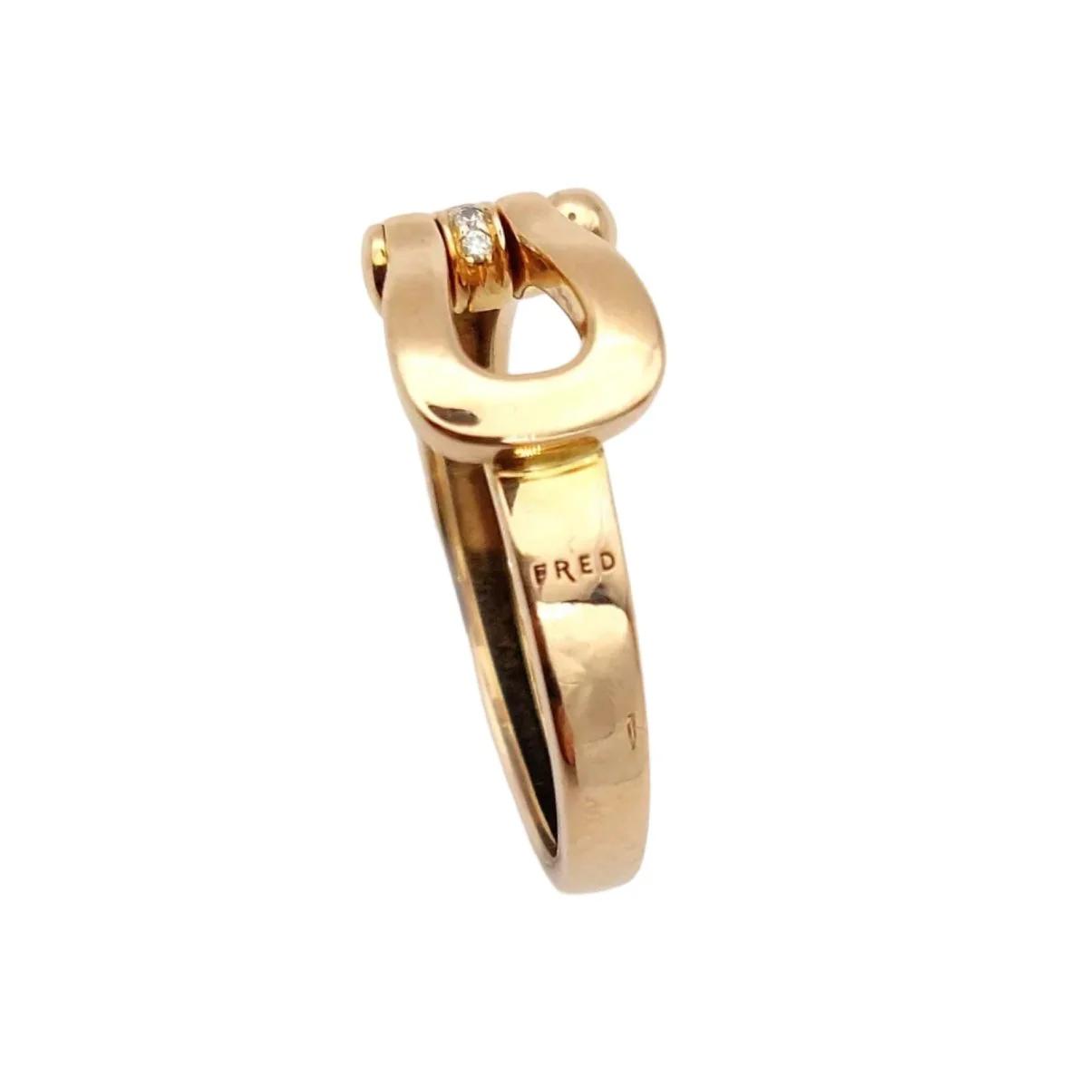 FRED "Force 10" Ring in Rose Gold and Diamonds - Image 3