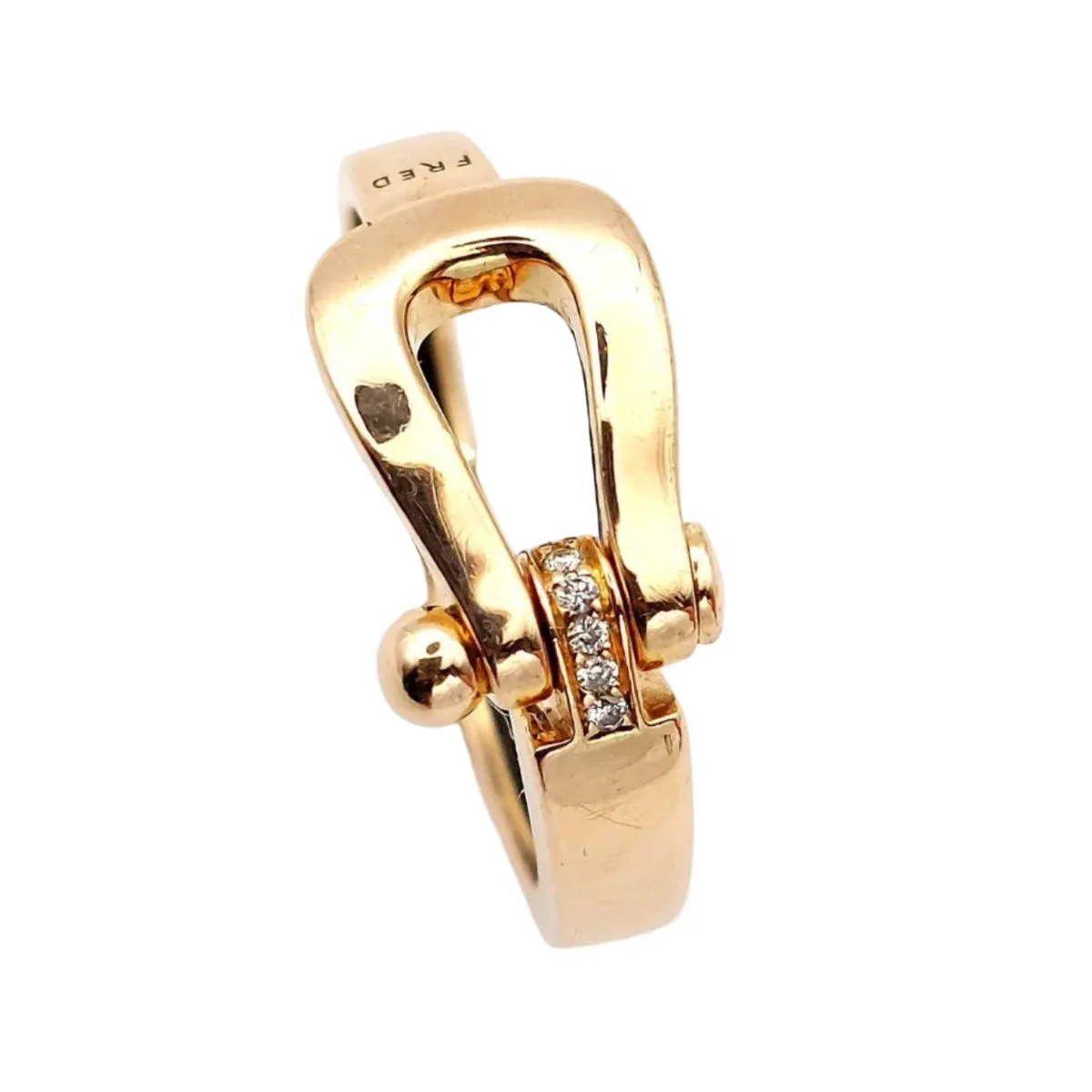 FRED "Force 10" Ring in Rose Gold and Diamonds - Image 4