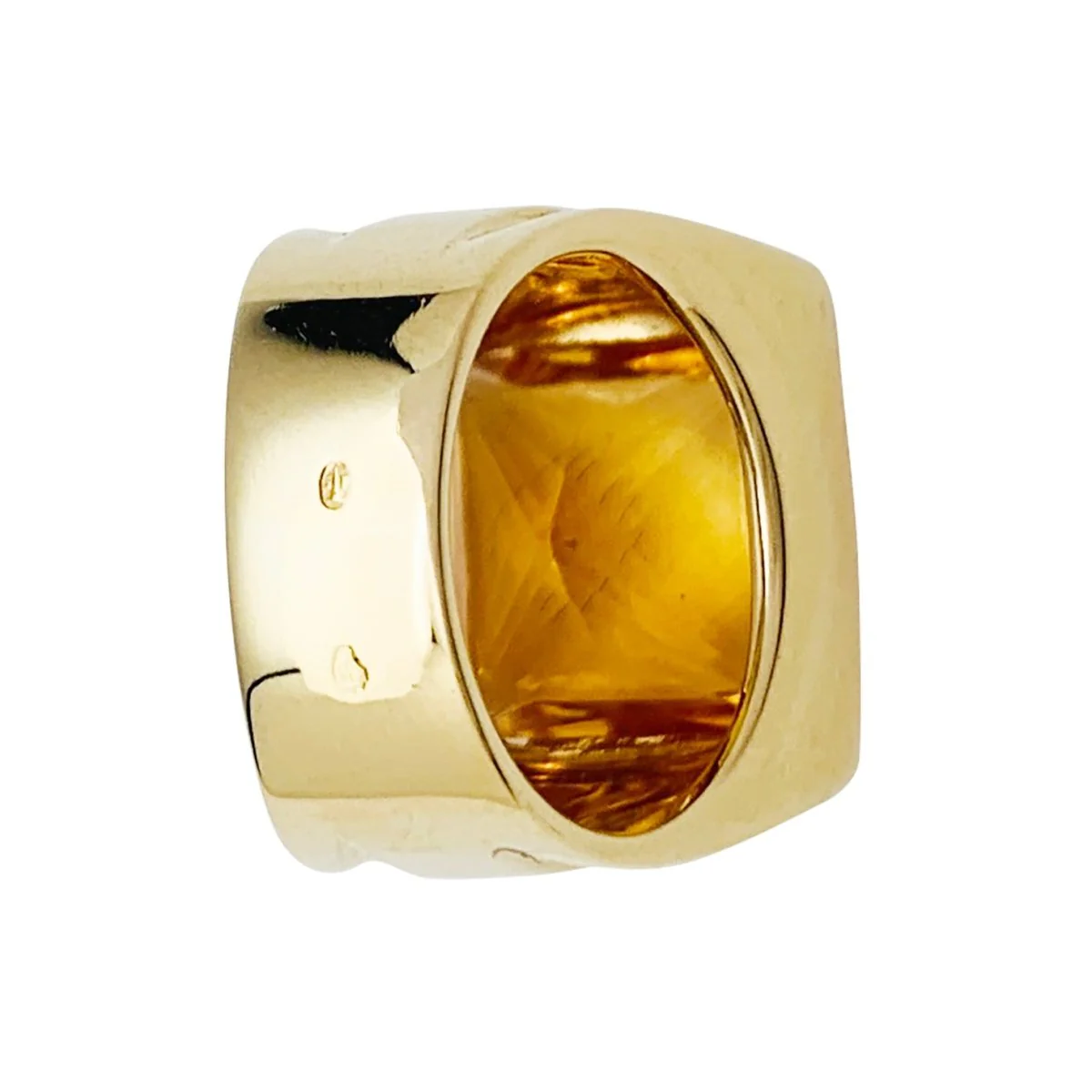 FRED yellow gold and citrine ring - Image 5