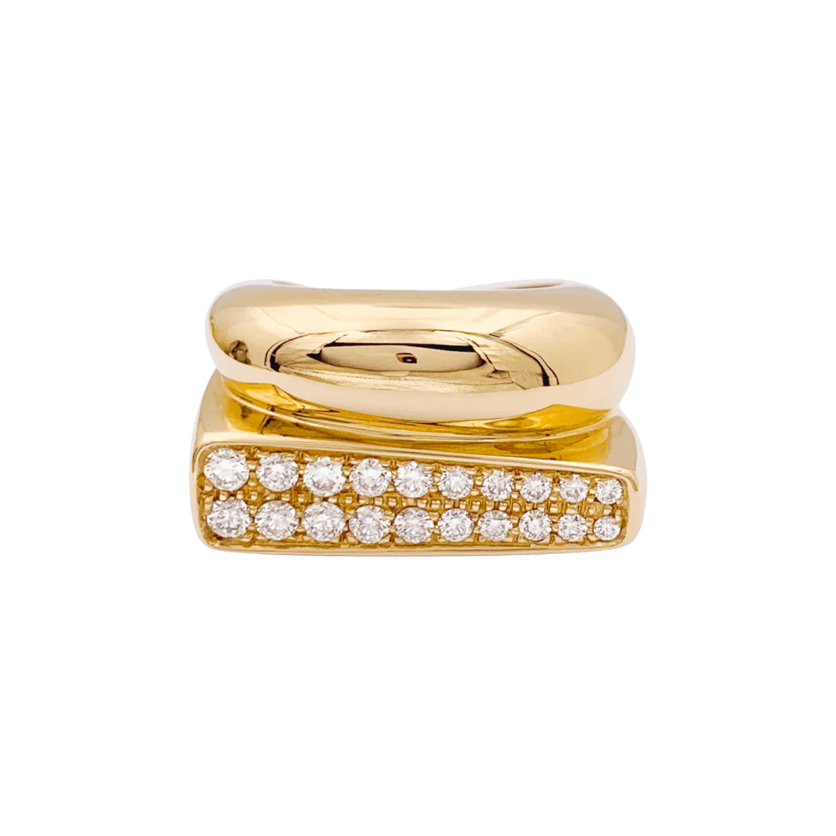Ring Fred, "Success" rose gold, diamonds.