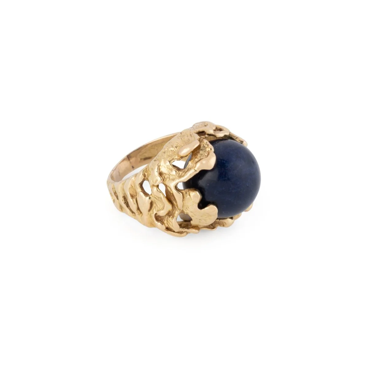 GILBERT ALBERT ring in yellow gold and pearls - Image 5