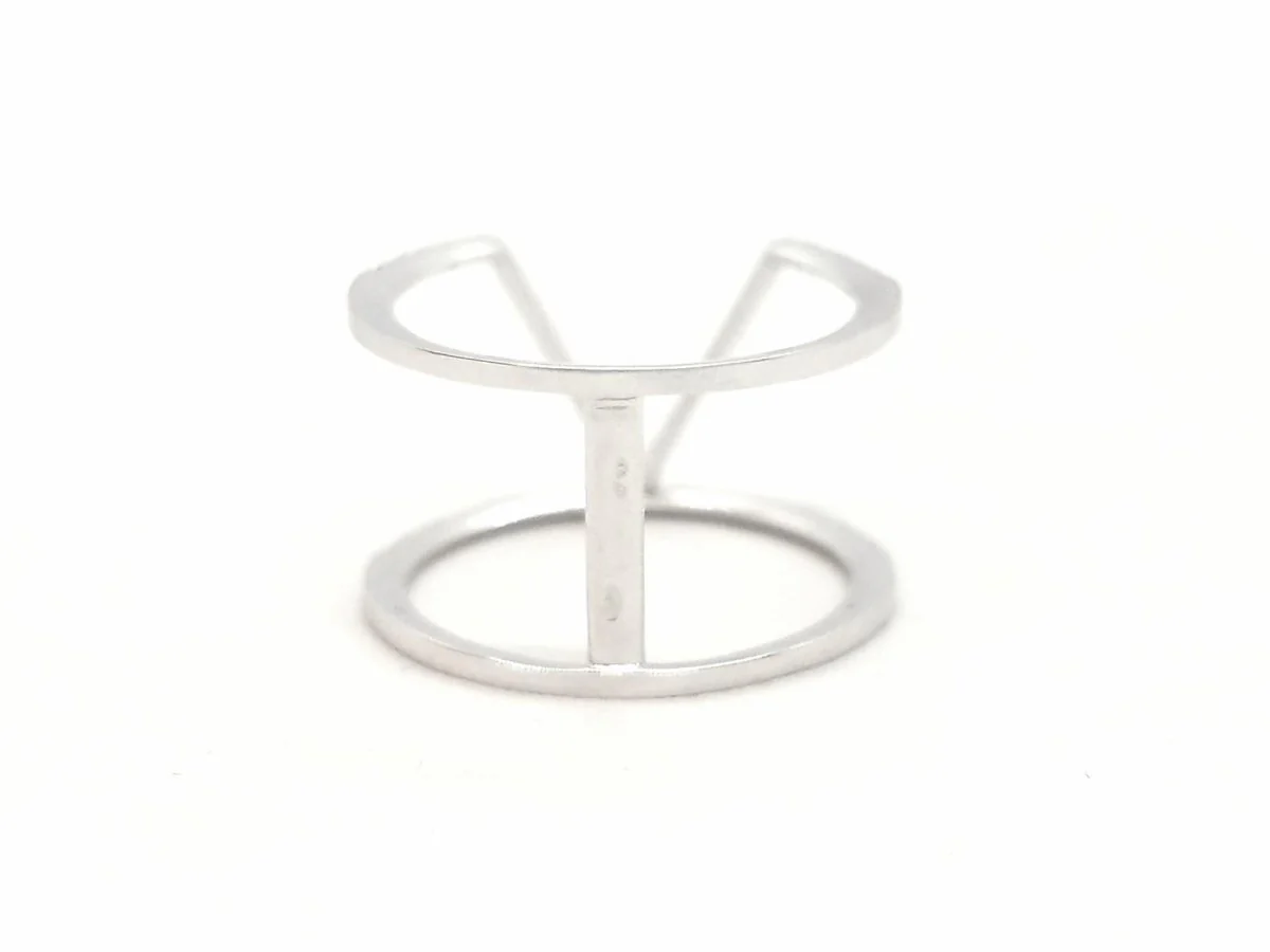 White Gold Diamond Graphic Ring - Image 8