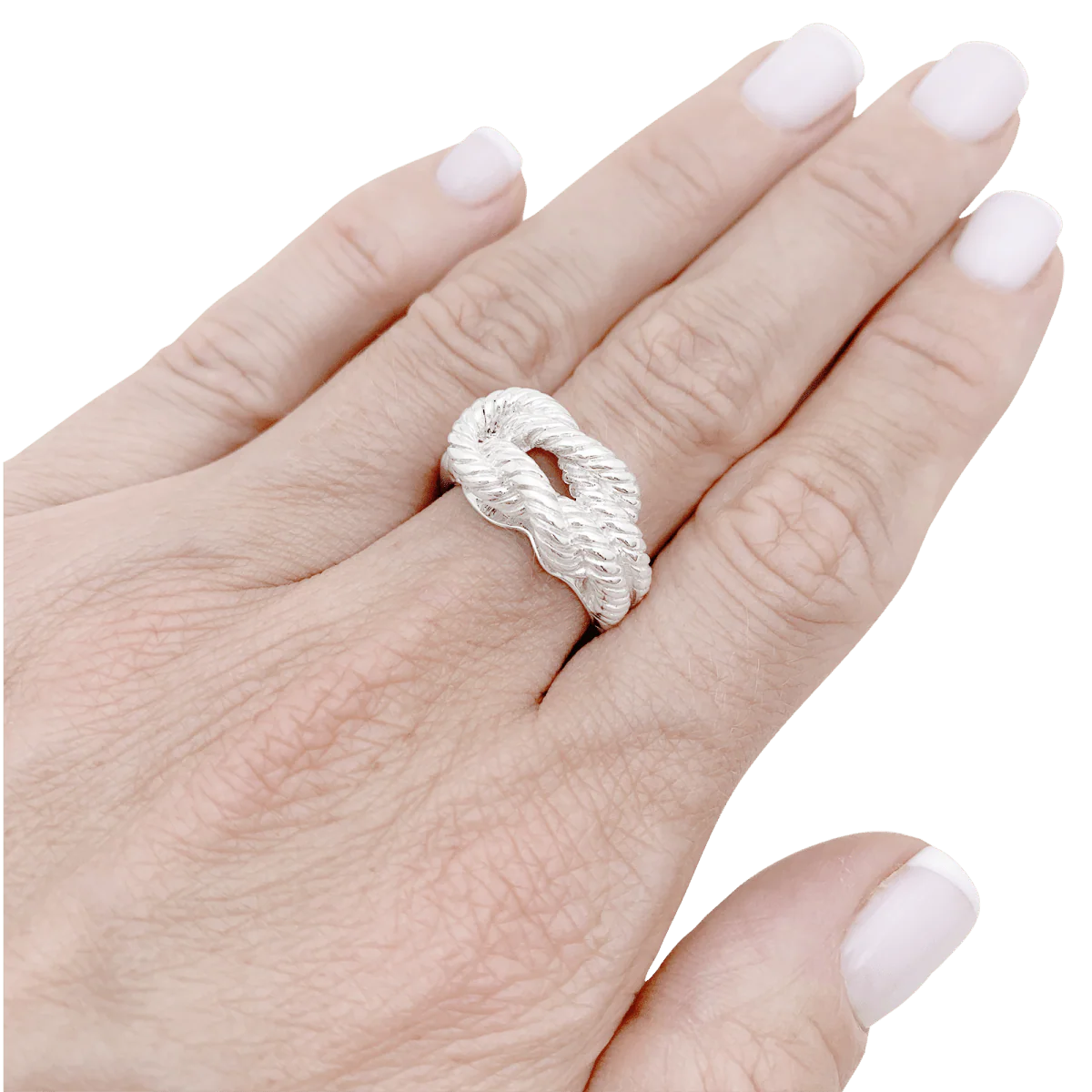 Ring HERMÈS "Audierne" in silver - Image 2