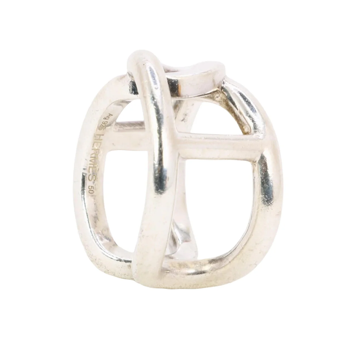 HERMES Ring vintage Cythère en silver - Image 8