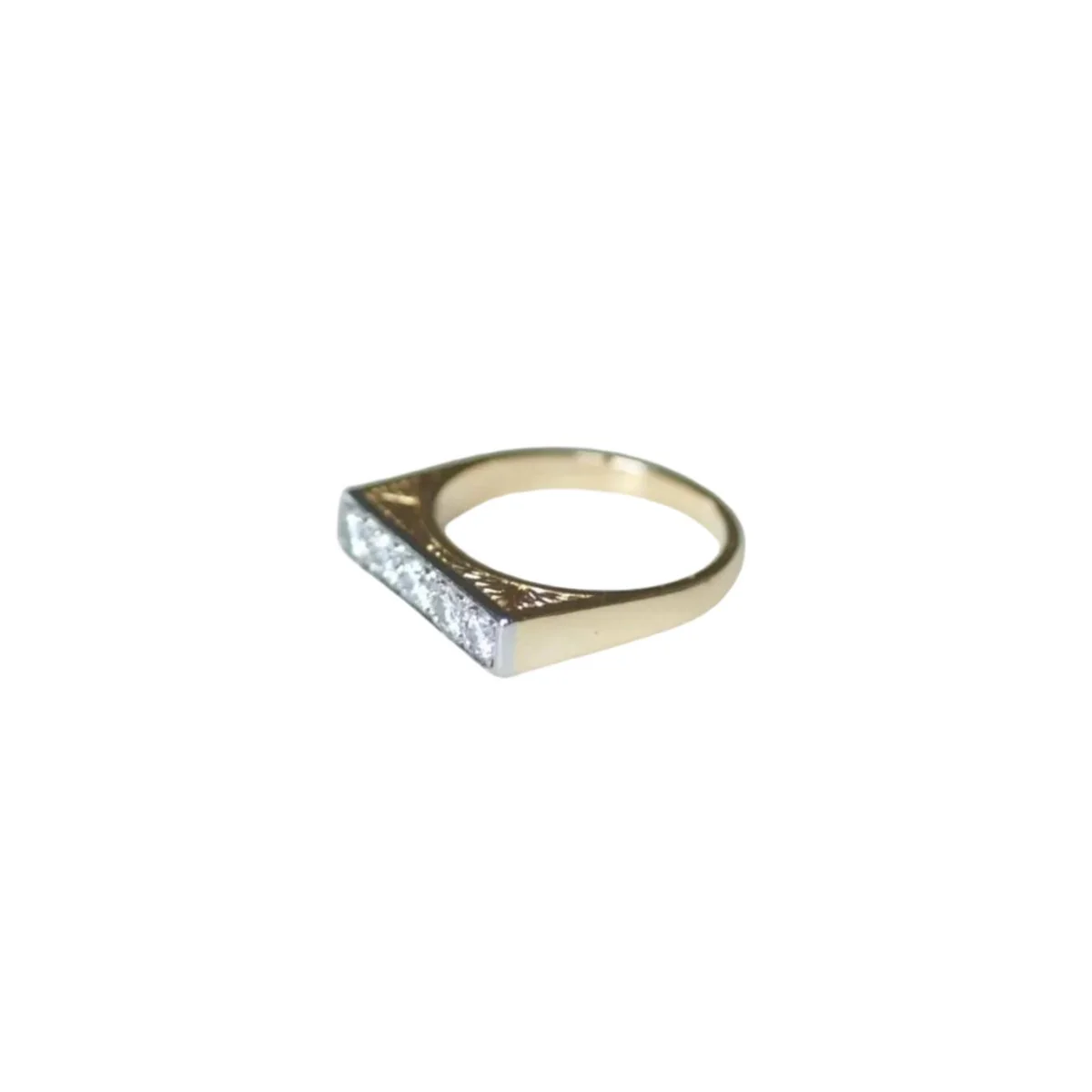 Ring in yellow gold and diamonds. - Image 3