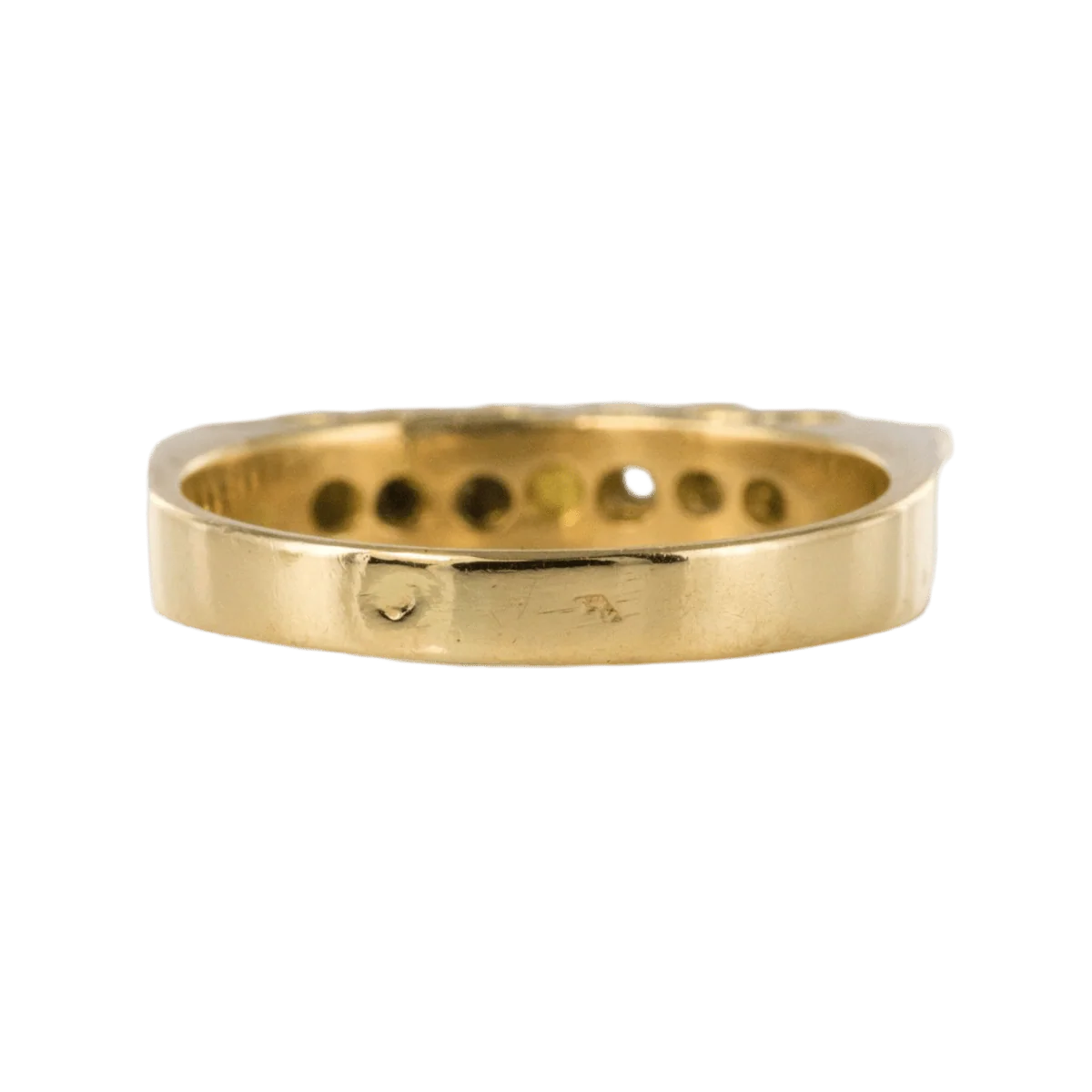 Yellow gold and diamond garter ring - Image 4