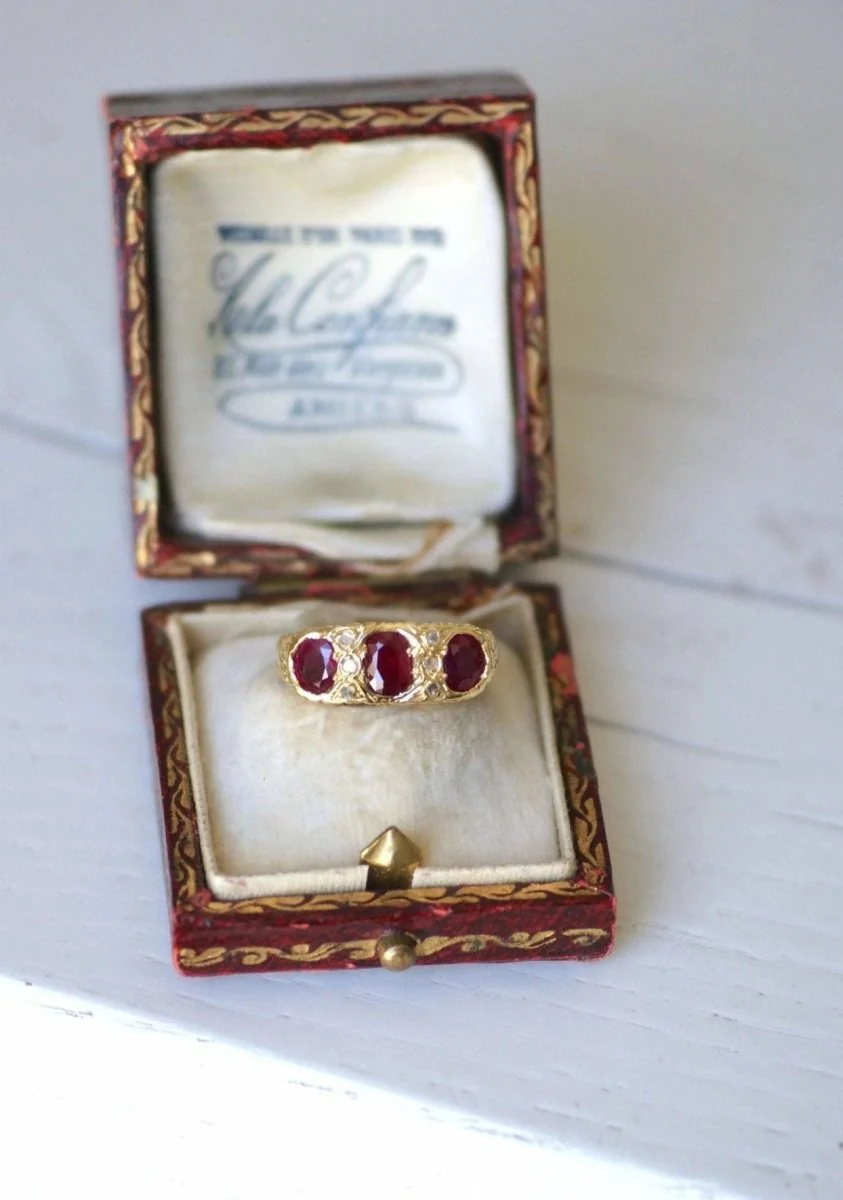 Burmese ruby ​​and diamond garter ring - Image 4