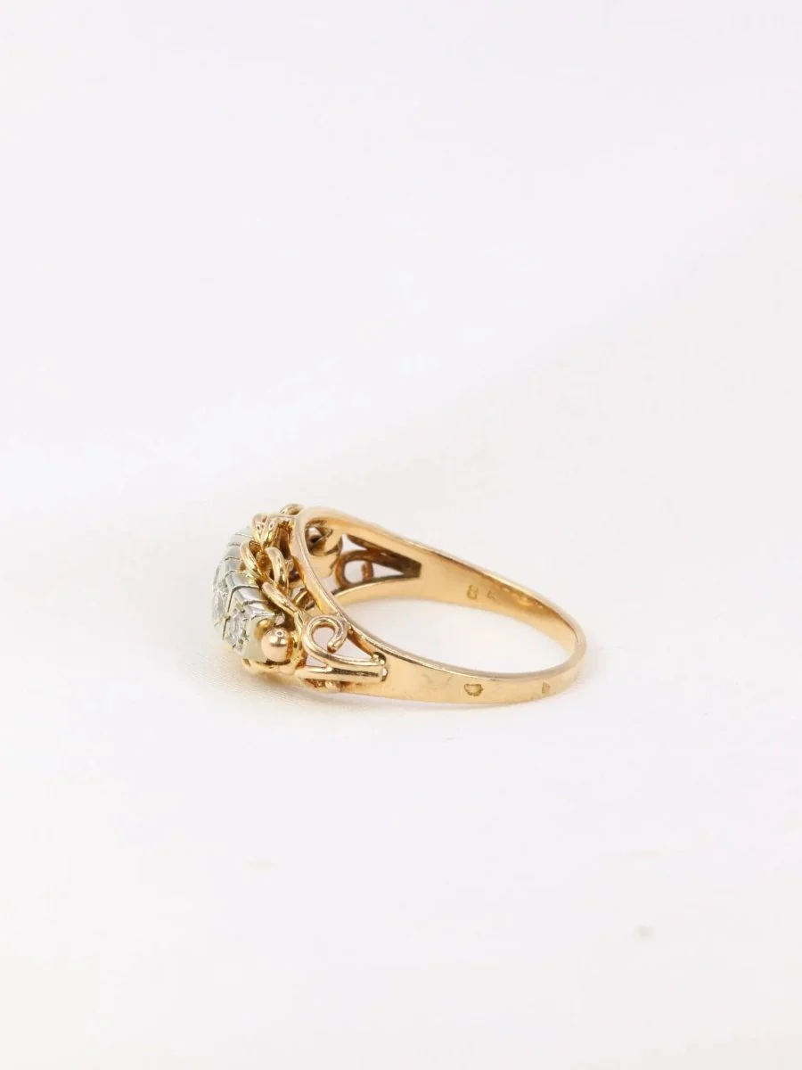 Vintage gold and diamond garter ring - Image 4