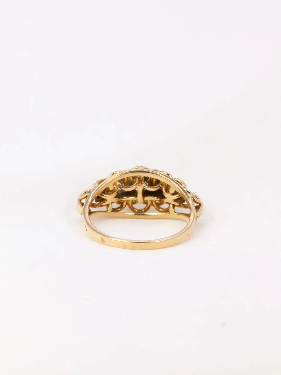 Vintage gold and diamond garter ring - Image 6