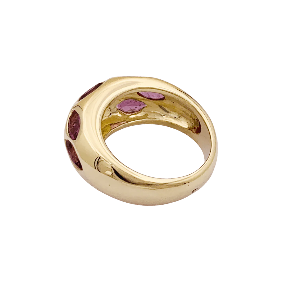 Ring Rush in yellow gold and tourmalines - Image 4