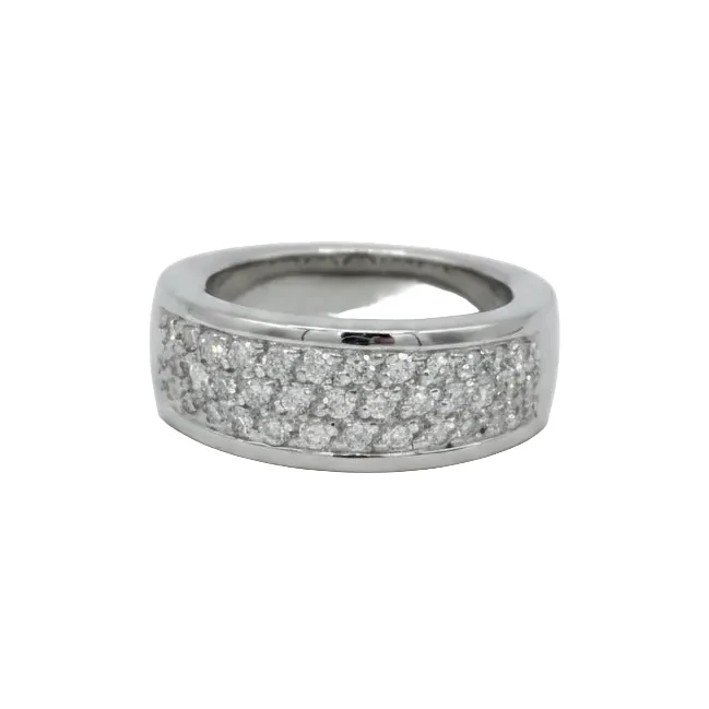 White gold and Diamond Bangle Ring