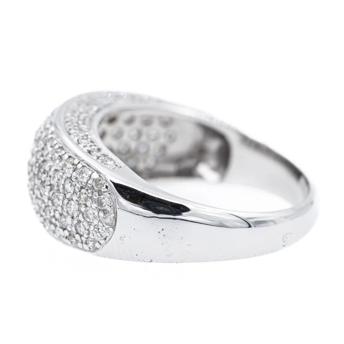 Pavée diamond ring in white gold - Image 3