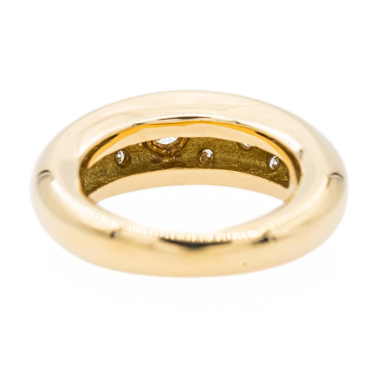 Jonc ring in yellow gold and diamonds - Image 5