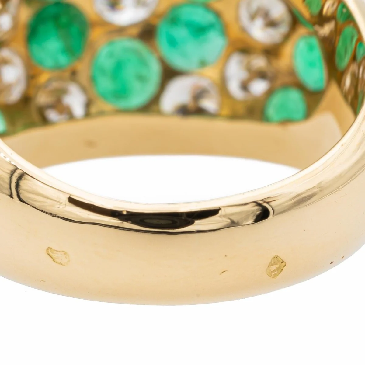 Yellow Gold Diamond Bangle Ring - Image 6