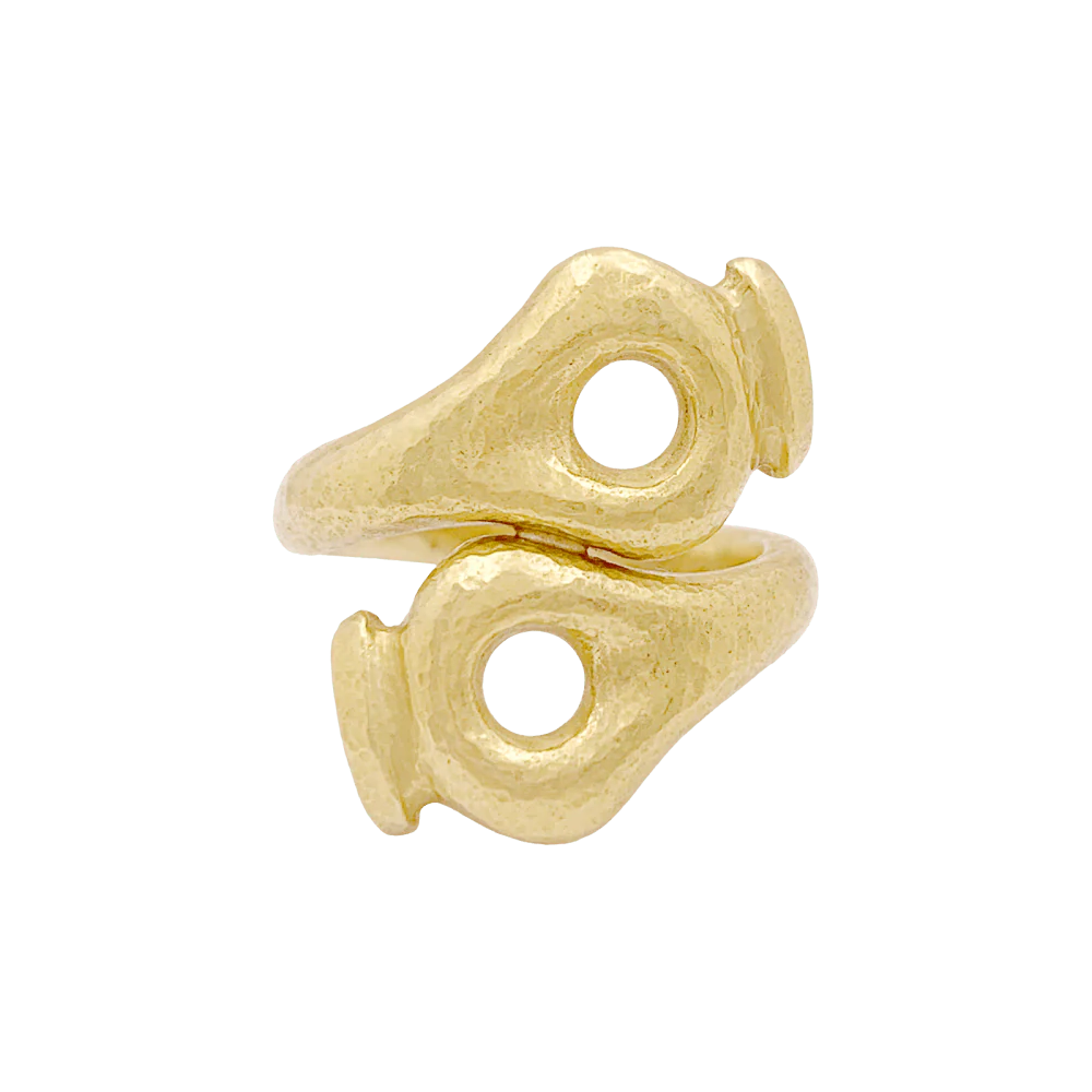LALAOUNIS "Mesopotamia" To & Moi ring in yellow gold