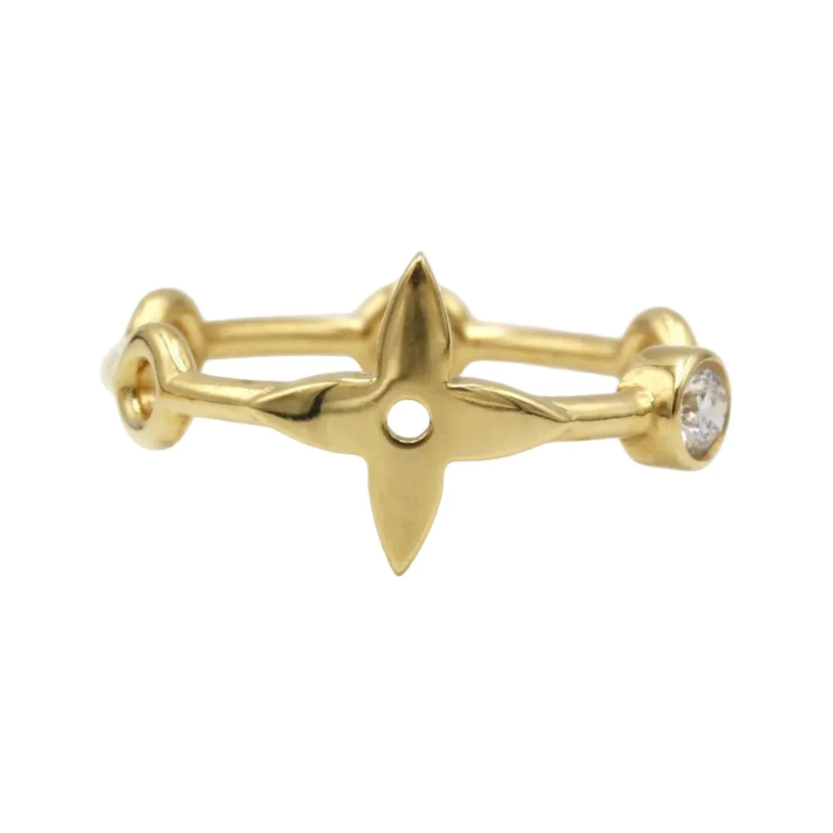 LOUIS VUITTON "Berg Skin" ring in yellow gold and diamond