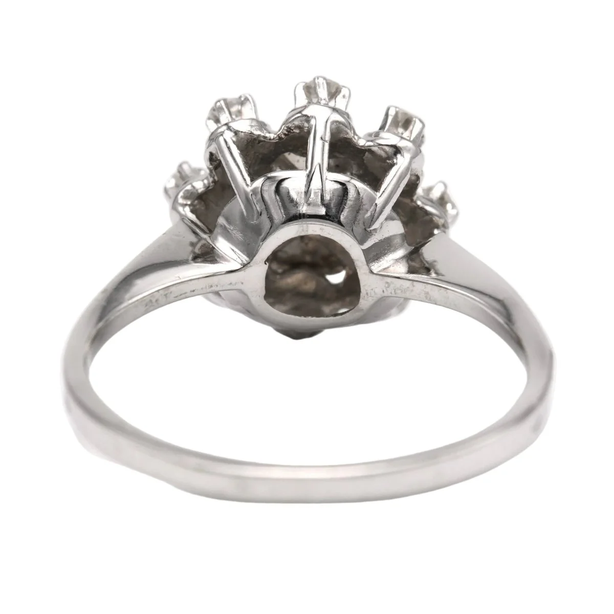 Ring Marguerite in white gold and diamonds - Image 4