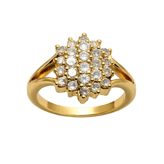 Ring Marguerite in yellow gold and diamonds - Image 6