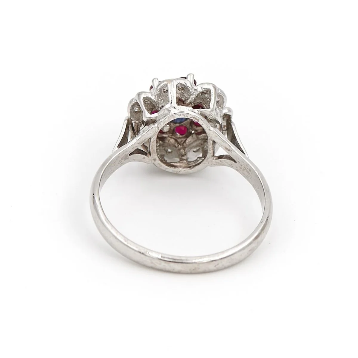 Marguerite ring White gold Sapphire - Image 6