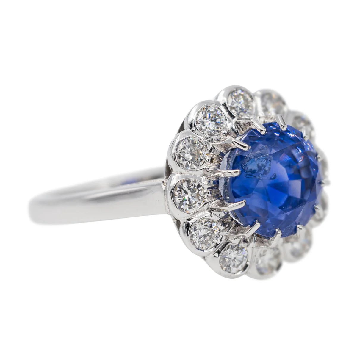 Marguerite ring White gold Sapphire - Image 8