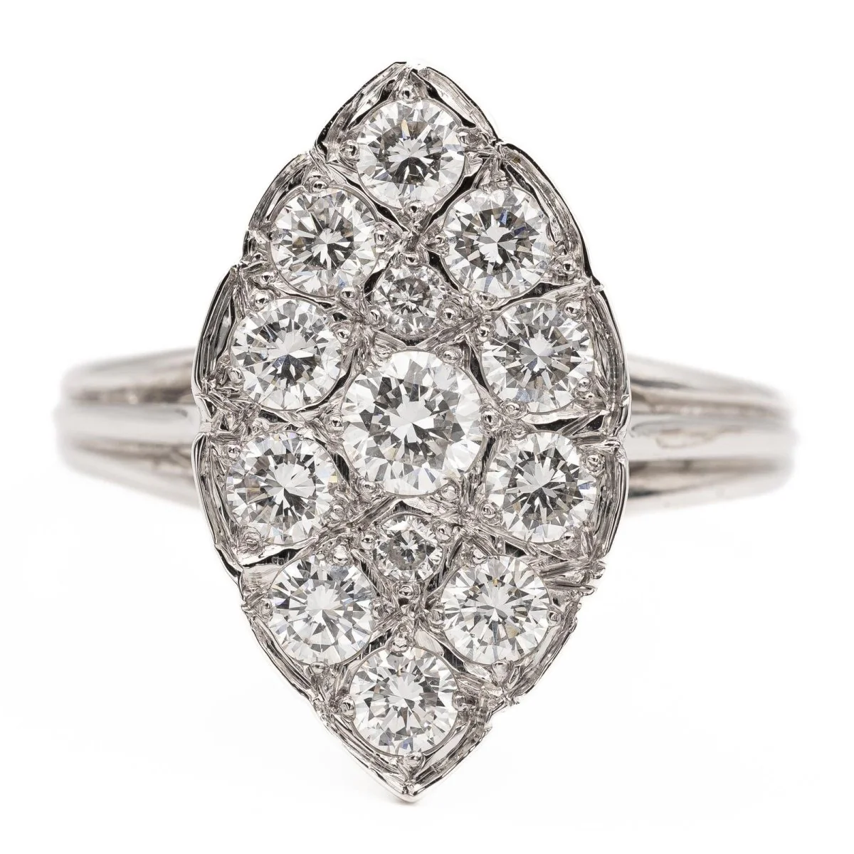 Marquise Ring White Gold Diamond