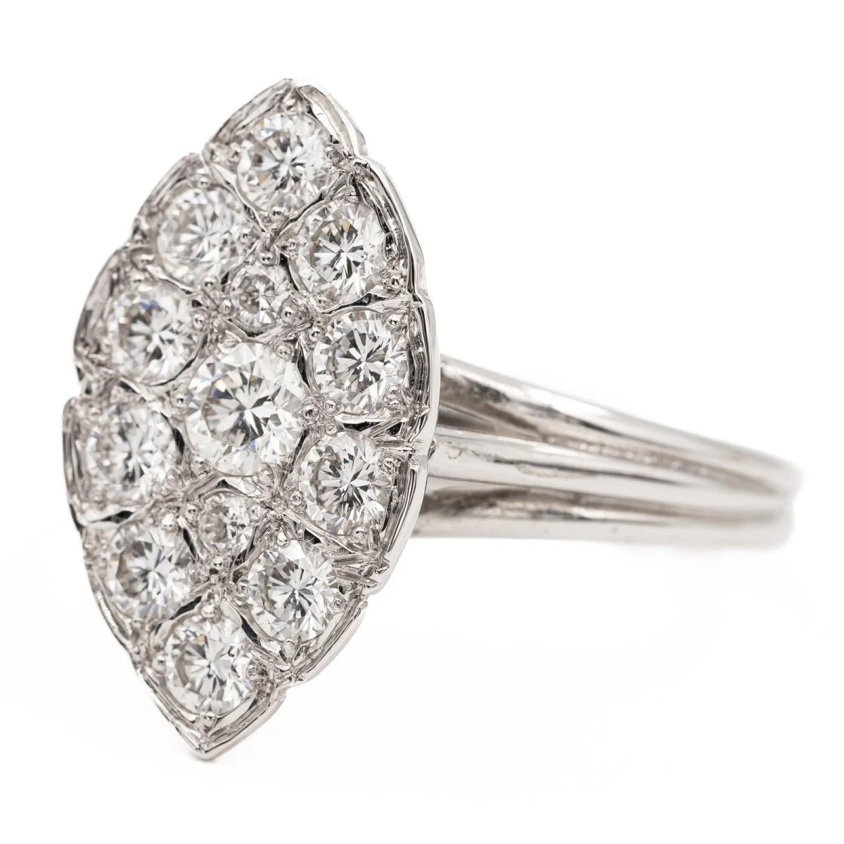 Marquise Ring White Gold Diamond - Image 3