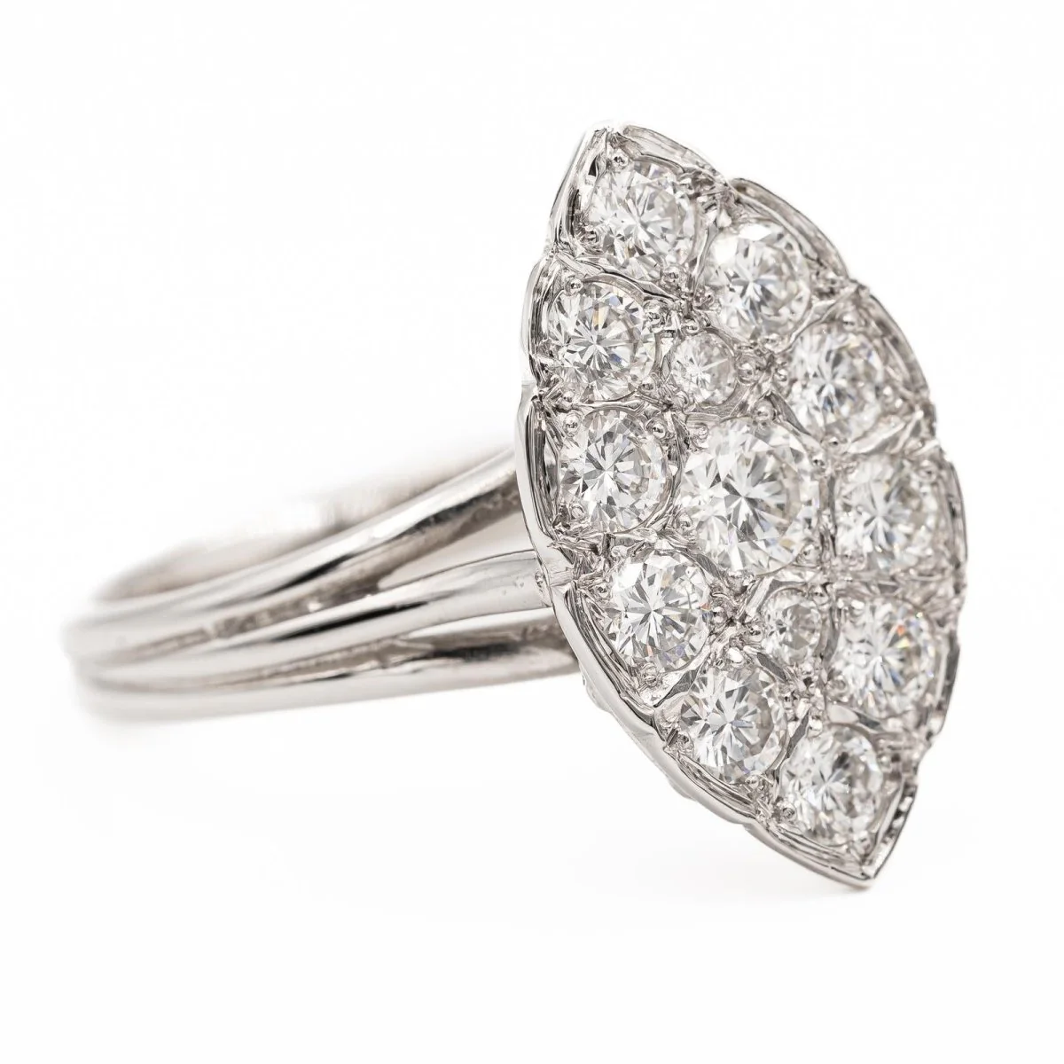 Marquise Ring White Gold Diamond - Image 7