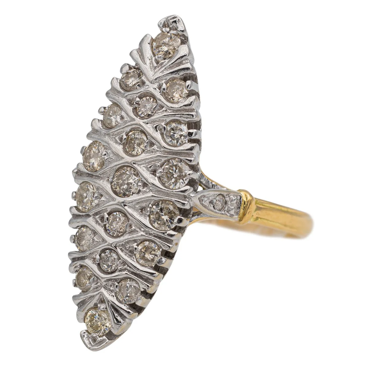 Marquise Ring White Gold Diamond - Image 3