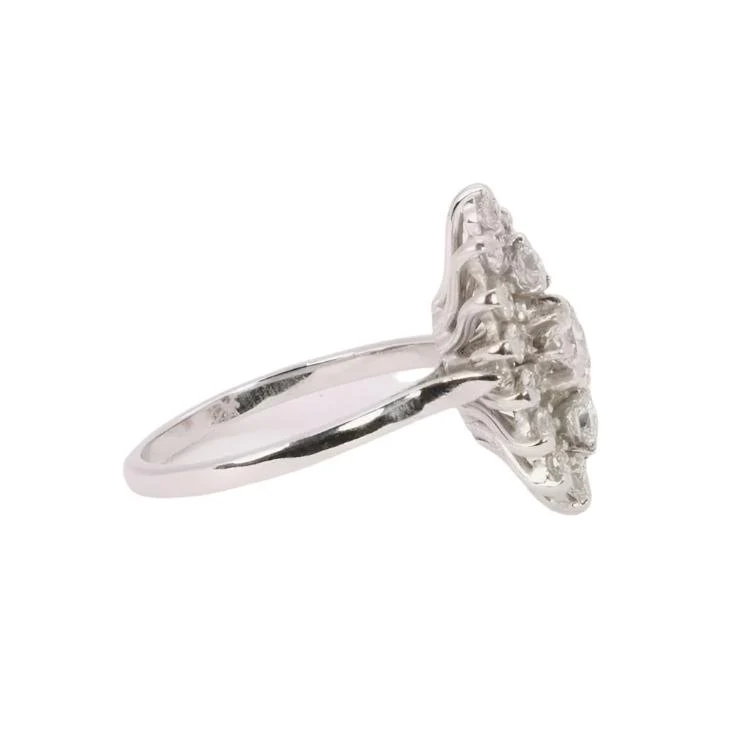 Ring marquee white gold diamonds - Image 6