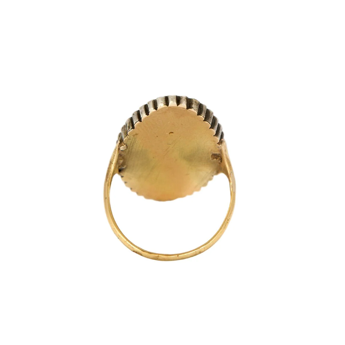 Ring Marquise in silver, yellow gold, rubies, and pearls - Image 5