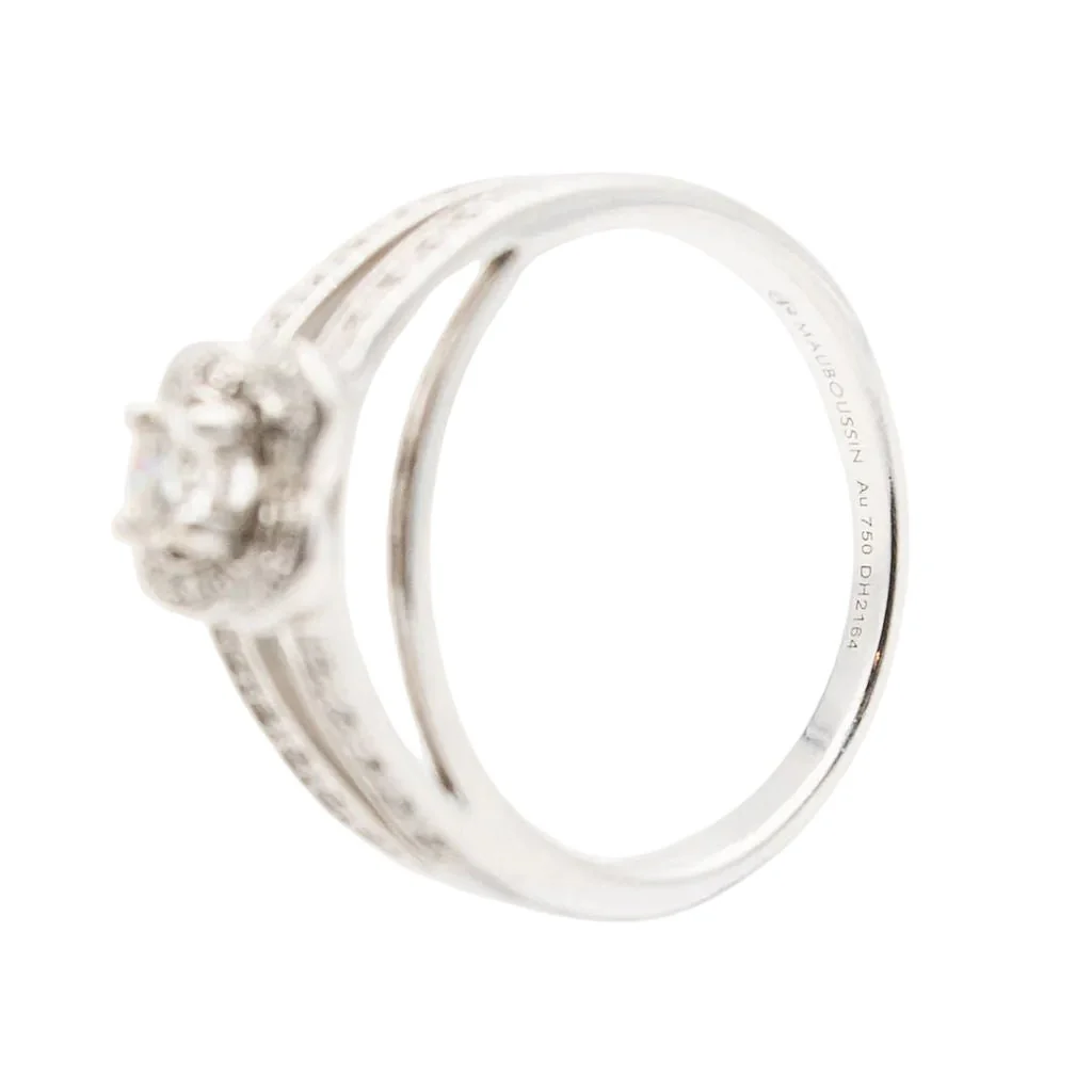 Ring MAUBOUSSIN "Chance of Love n°2" in white gold and diamonds - Image 6