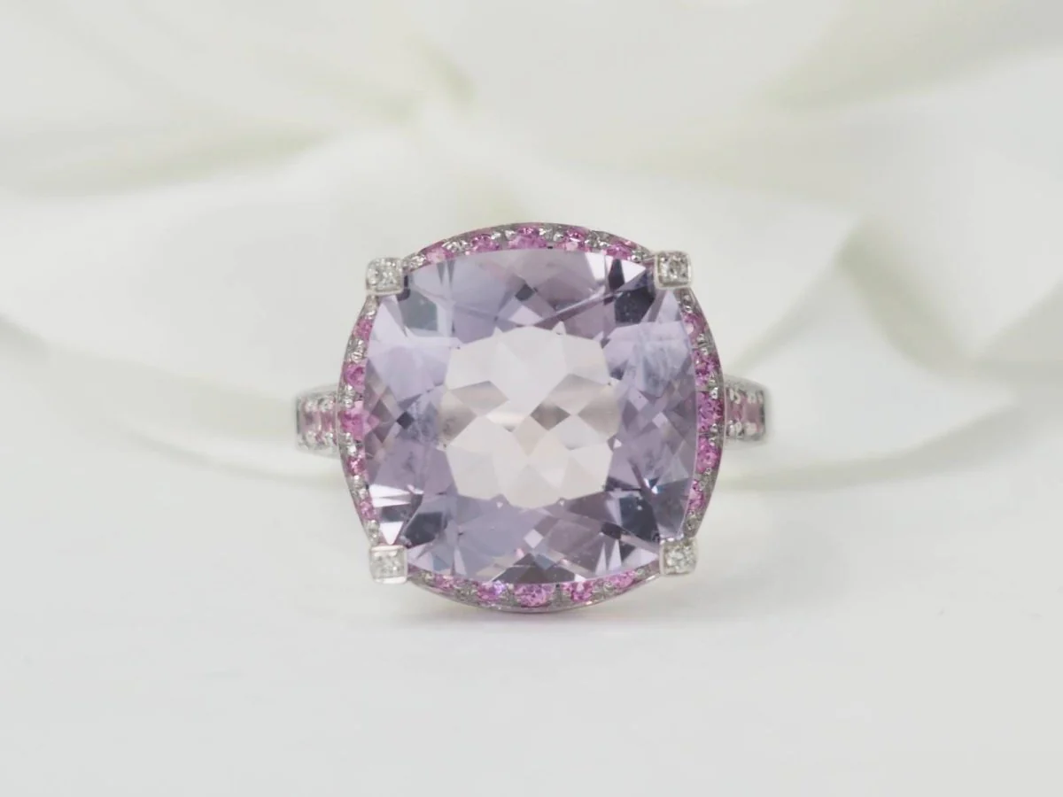 Ring Mauboussin "Couleur d'Amour" in white gold and Amethyst