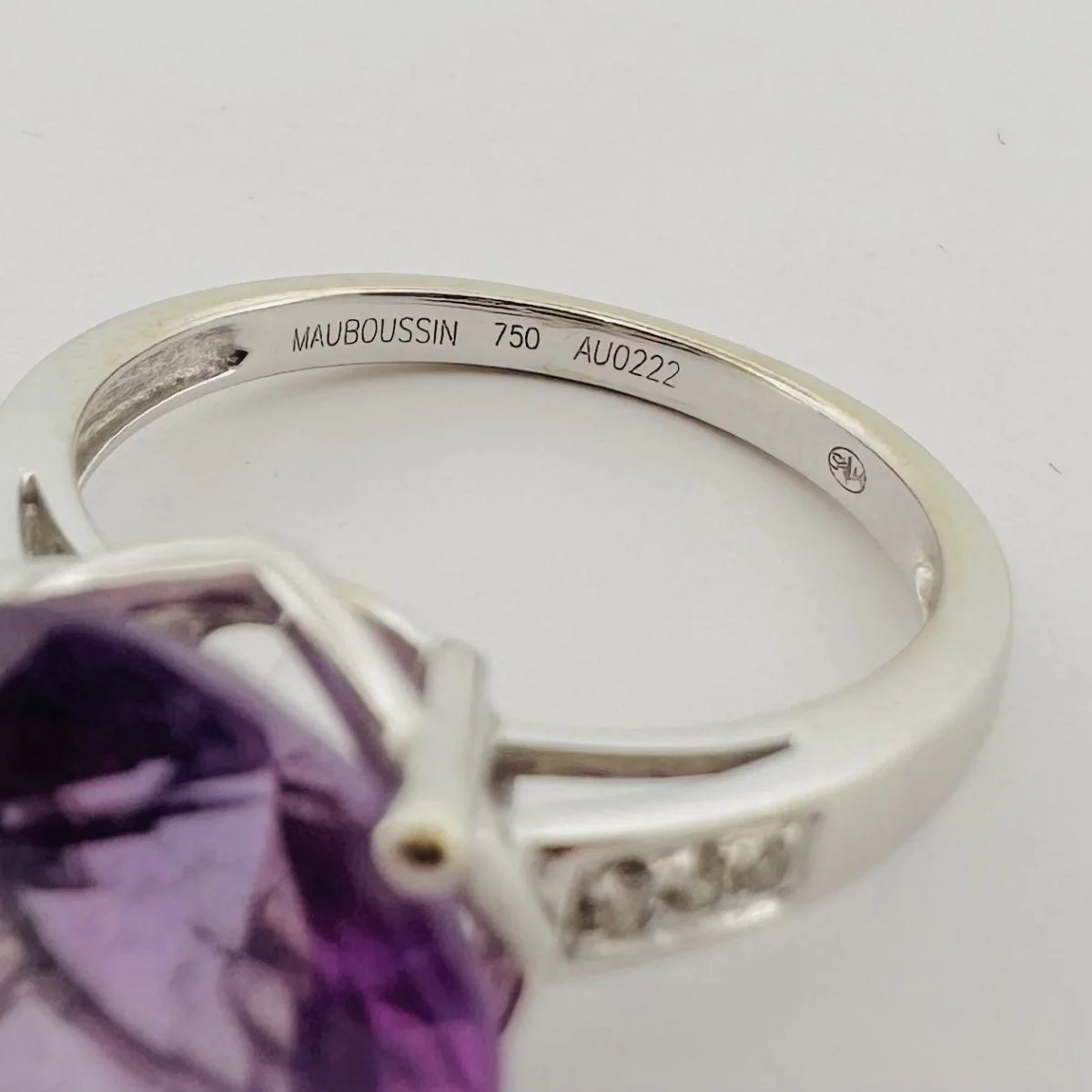MAUBOUSSIN ring in white gold and amethyst - Image 3
