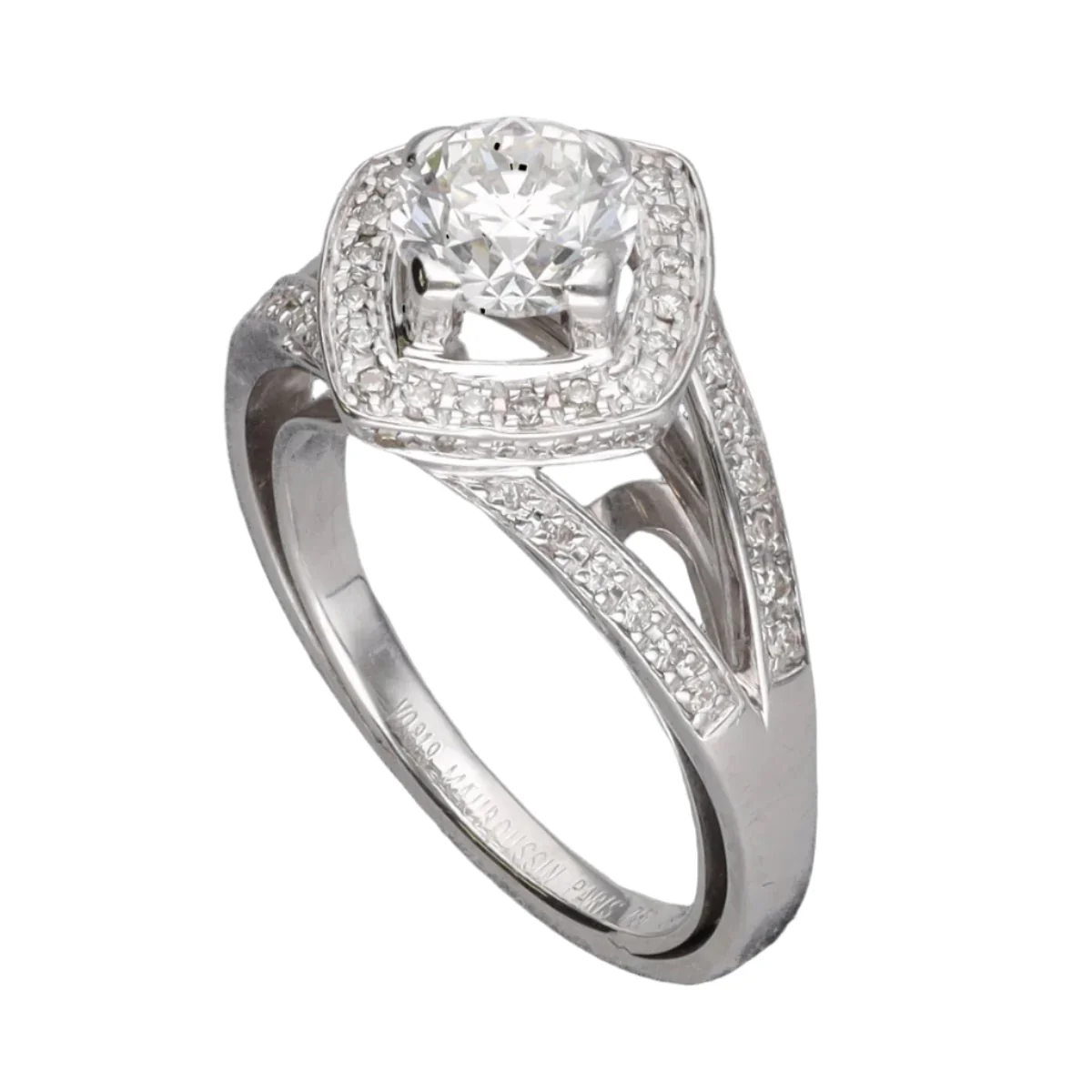 Ring Mauboussin Love my Love in 18k white gold with diamond of 0.70 Cts F-SI1 in size 48. - Image 4