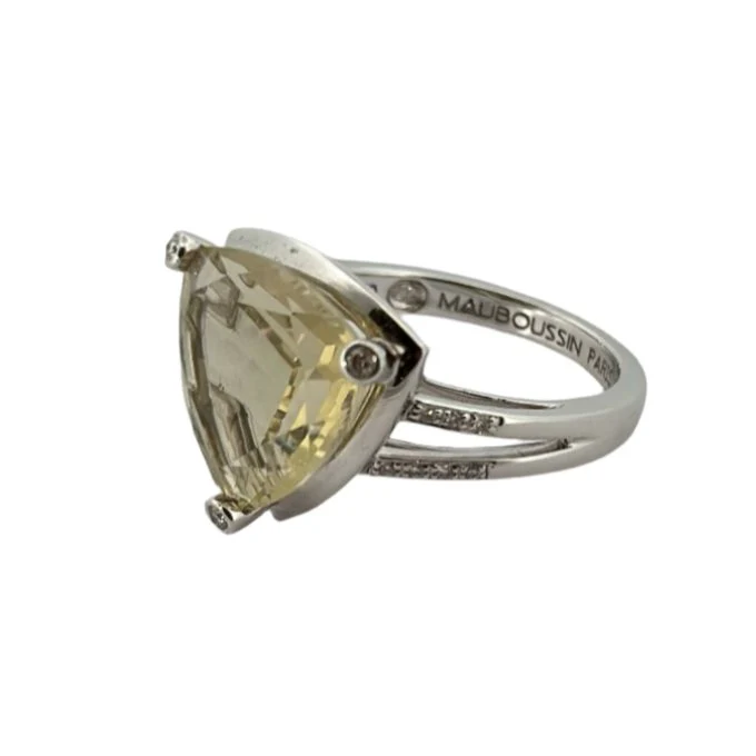 MAUBOUSSIN ring “My colors to you” in white gold, quartz and diamonds - Image 3