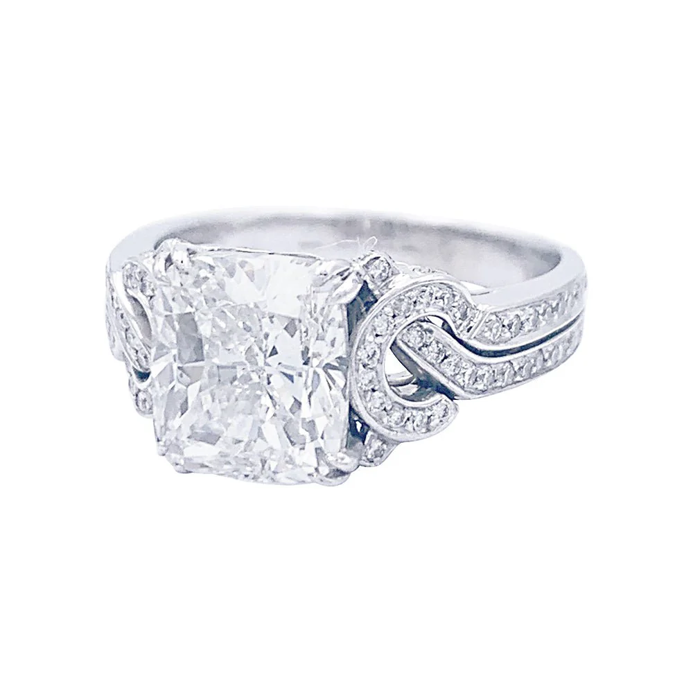 MAUBOUSSIN Solitaire Ring “Subtil Message” in white gold and diamond