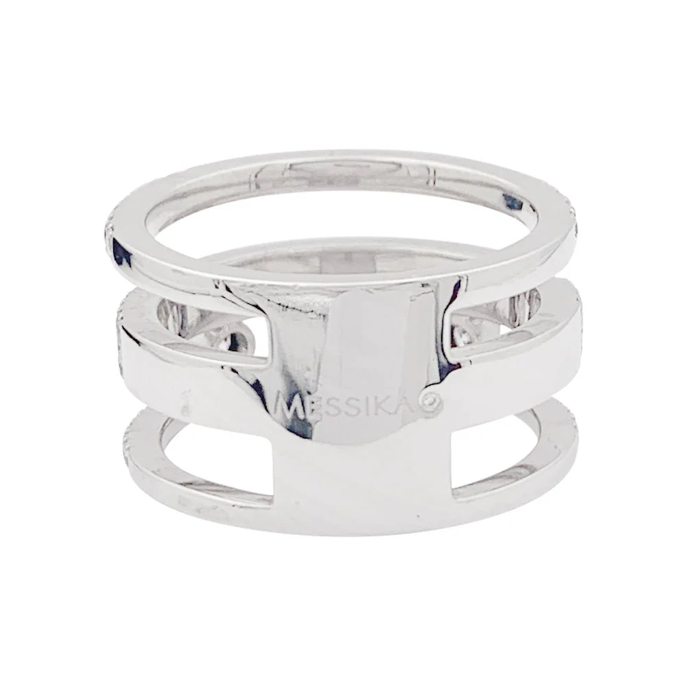 Pavée MESSIKA “Move Romane” ring in white gold and diamonds - Image 3