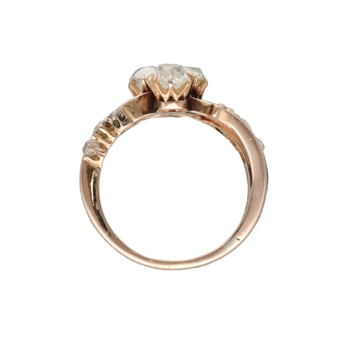 Rose Gold and Diamond Ring - Image 2