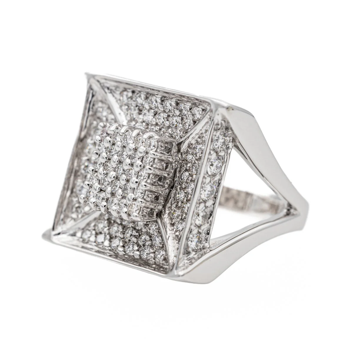 White Gold Diamond Ring - Image 3