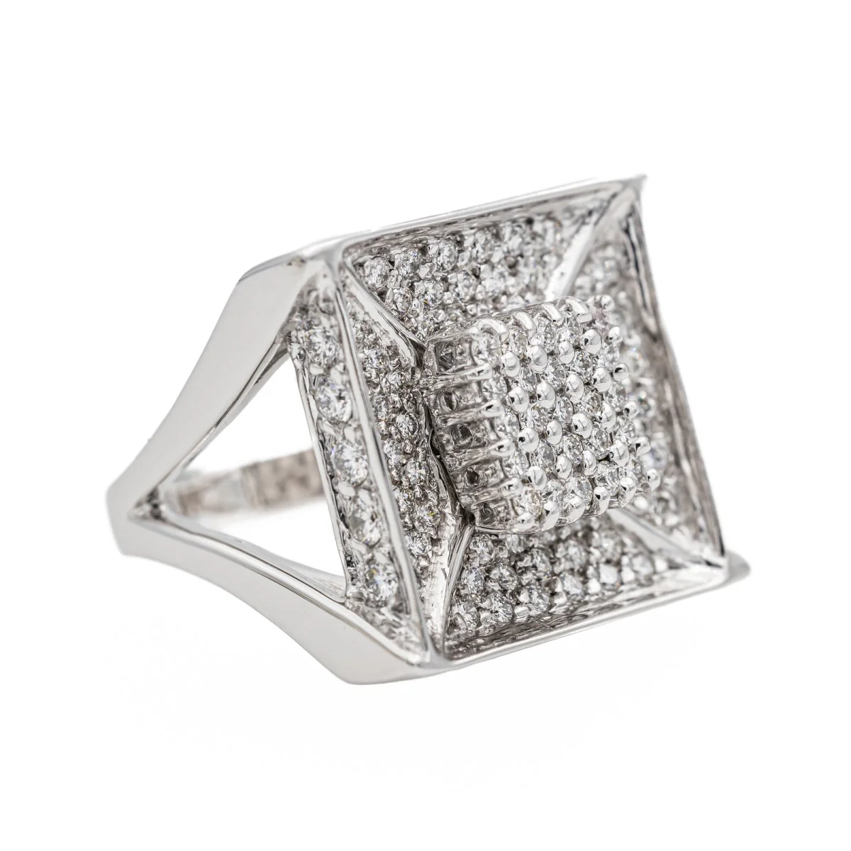 White Gold Diamond Ring - Image 5
